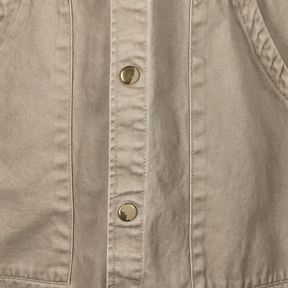 Zara Boys Utility Hooded Military Khaki Jacket Size 13-14